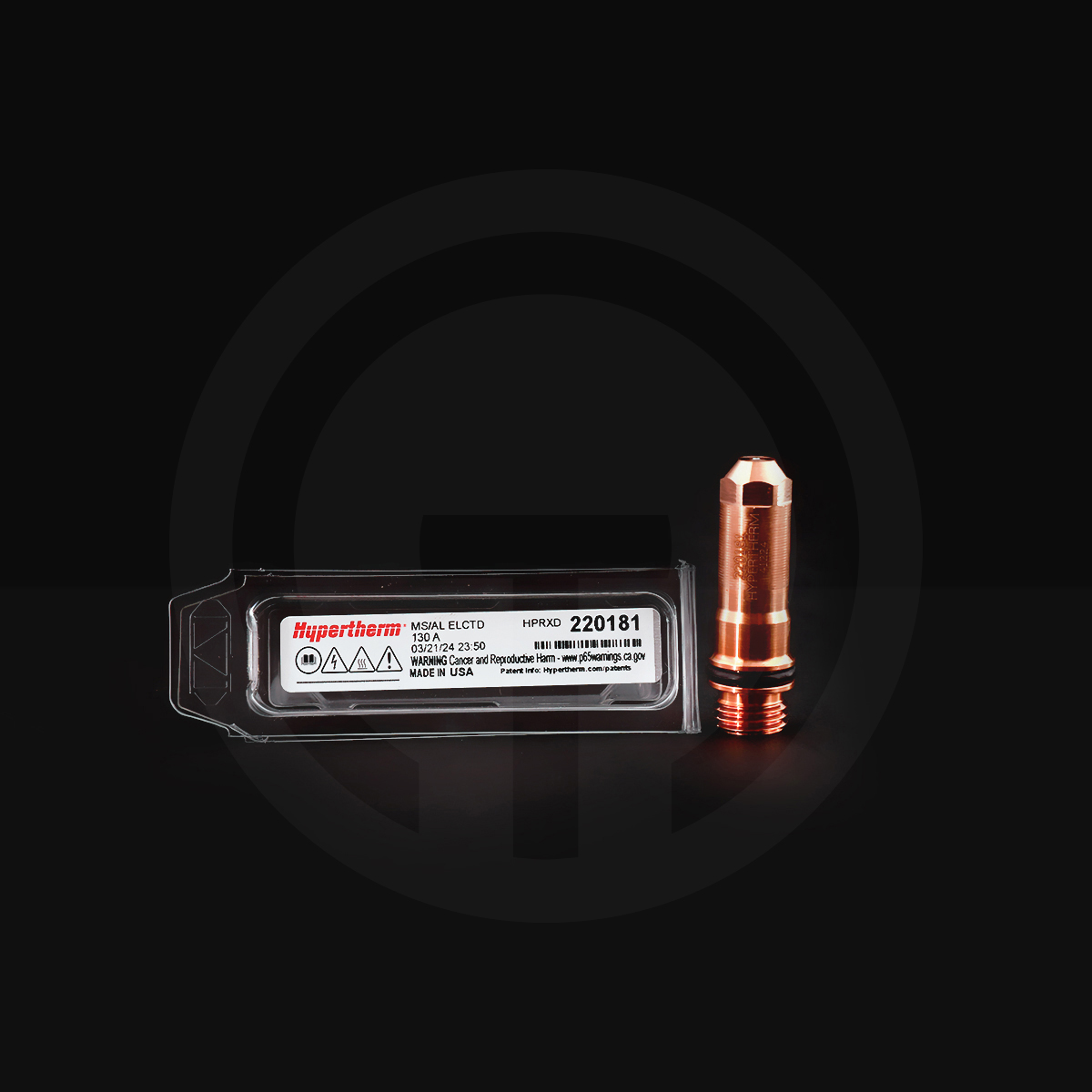 Hypertherm Electrode HPR, O2, 130 Amp 220181