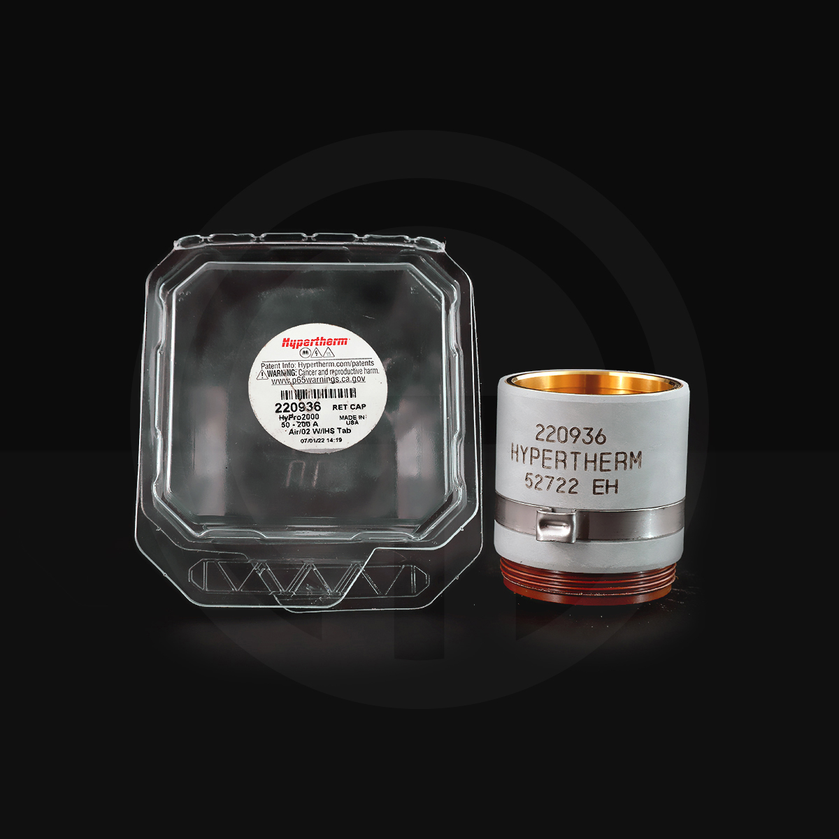 Retaining Cap 50A-200A hypertherm 220936 MAXPRO200