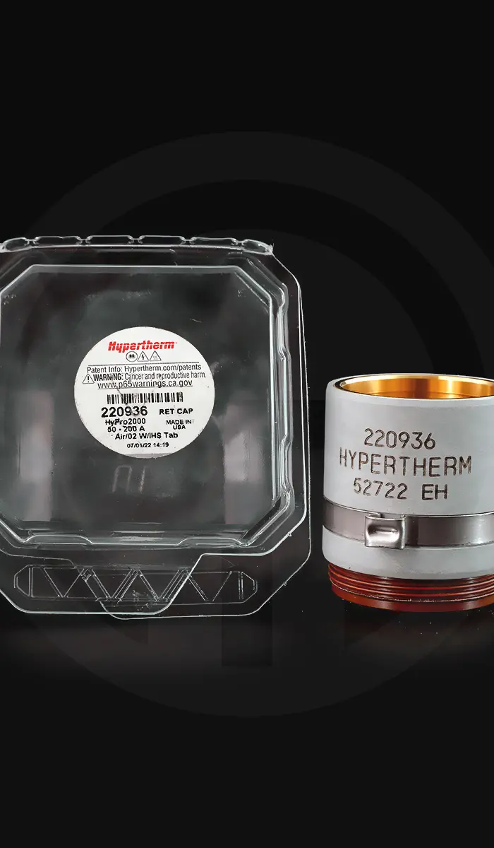 Retaining Cap 50A-200A hypertherm 220936 MAXPRO200